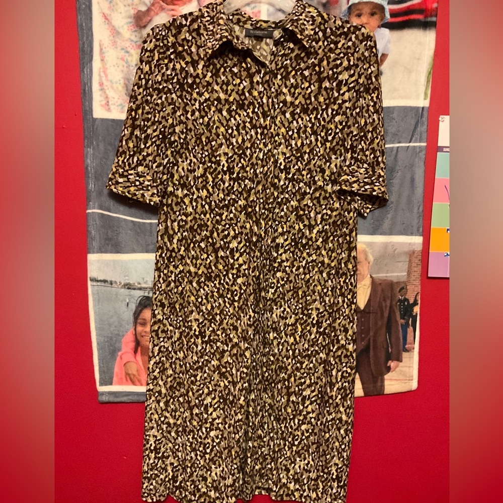 Liz Claiborne Buttoned Dress